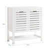 SoBuy BZR50-W, Bathroom Storage Cabinet Cupboard with Double Doors and Shelf, White