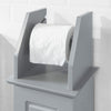 SoBuy BZR53-HG, Free Standing Bathroom Toilet Paper Roll Holder Storage Cabinet, Grey