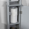 SoBuy BZR53-HG, Free Standing Bathroom Toilet Paper Roll Holder Storage Cabinet, Grey