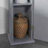 SoBuy BZR53-HG, Free Standing Bathroom Toilet Paper Roll Holder Storage Cabinet, Grey