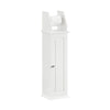 SoBuy BZR53-W, Free Standing Bathroom Toilet Paper Roll Holder Storage Cabinet, White