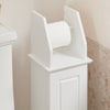 SoBuy BZR53-W, Free Standing Bathroom Toilet Paper Roll Holder Storage Cabinet, White