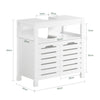 SoBuy BZR58-W, Under Sink Cabinet Bathroom Vanity Unit Bathroom Storage Cabinet, White