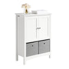 SoBuy BZR64-W, Bathroom Cabinet Bathroom Living Room Storage Cabinet Cupboard, White
