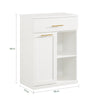 SoBuy BZR66-W, Laundry Basket Laundry Cabinet Bathroom Cabinet Storage Cabinet, White
