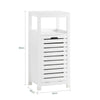 SoBuy BZR67-W, Bathroom Laundry Basket Laundry Cabinet Storage Cabinet, White