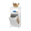 SoBuy BZR67-W, Bathroom Laundry Basket Laundry Cabinet Storage Cabinet, White