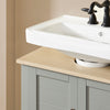 SoBuy BZR69-II-HG, Under Sink Cabinet Bathroom Vanity Unit, Suitable for Pedestal Sinks, Grey