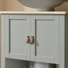 SoBuy BZR69-II-HG, Under Sink Cabinet Bathroom Vanity Unit, Suitable for Pedestal Sinks, Grey