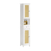 SoBuy BZR70-W, Bathroom Tall Cabinet Storage Cabinet with 2 Doors and 1 Drawer, White