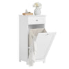 SoBuy BZR73-W, Bathroom Laundry Basket Laundry Cabinet Bathroom Storage Cabinet, White