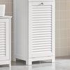 SoBuy BZR73-W, Bathroom Laundry Basket Laundry Cabinet Bathroom Storage Cabinet, White