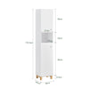 SoBuy BZR91-W, Bathroom Tall Cabinet Tall Cupboard Bathroom Cabinet Storage Cabinet, White