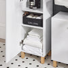 SoBuy BZR91-W, Bathroom Tall Cabinet Tall Cupboard Bathroom Cabinet Storage Cabinet, White