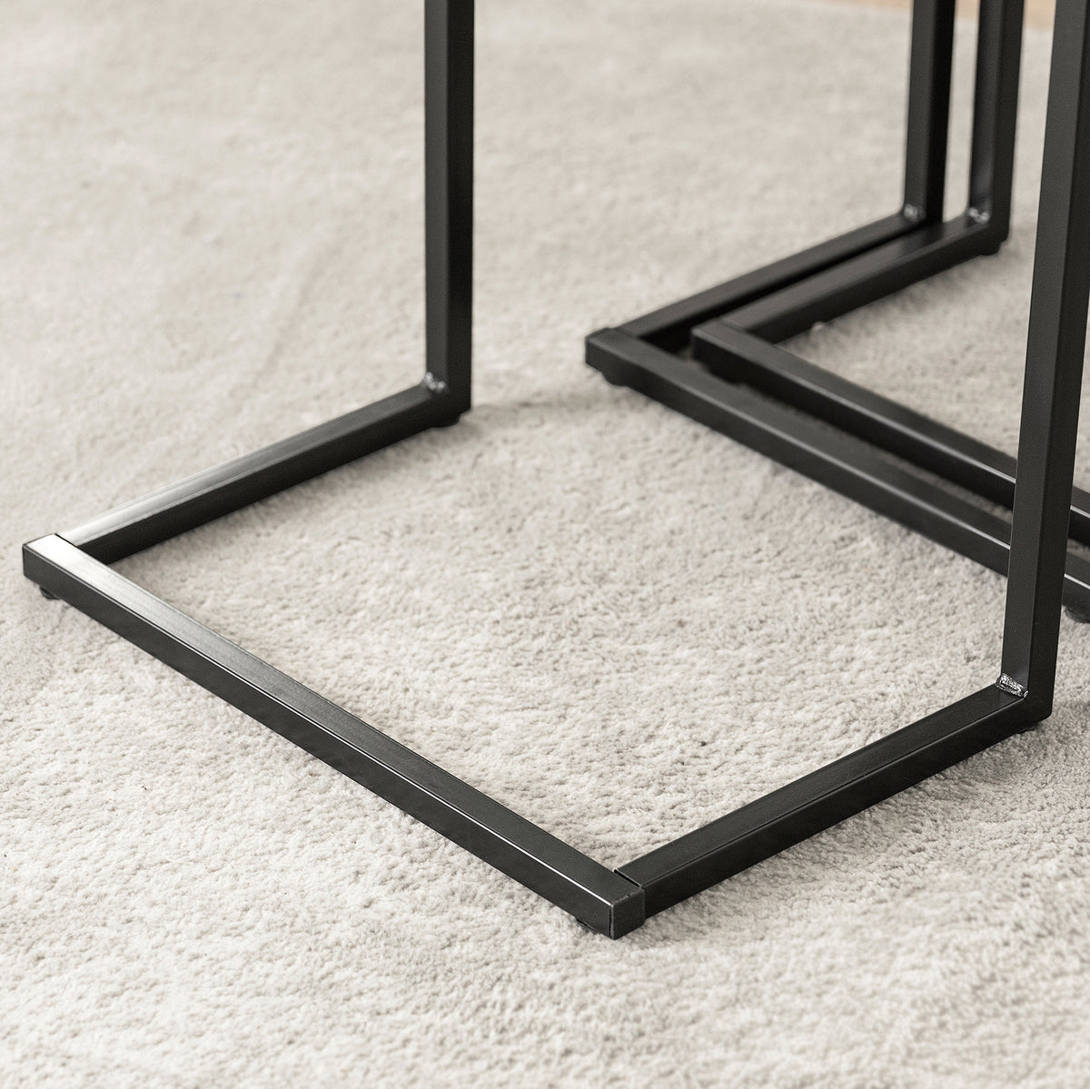 SoBuy FBT102-F, Nesting Tables Set of 3 Coffee Tables Living Room Stacking Side Tables, Brown