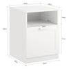 SoBuy FBT112-W, Side Table End Table Sofa Table Bedside Table Nightstand, White