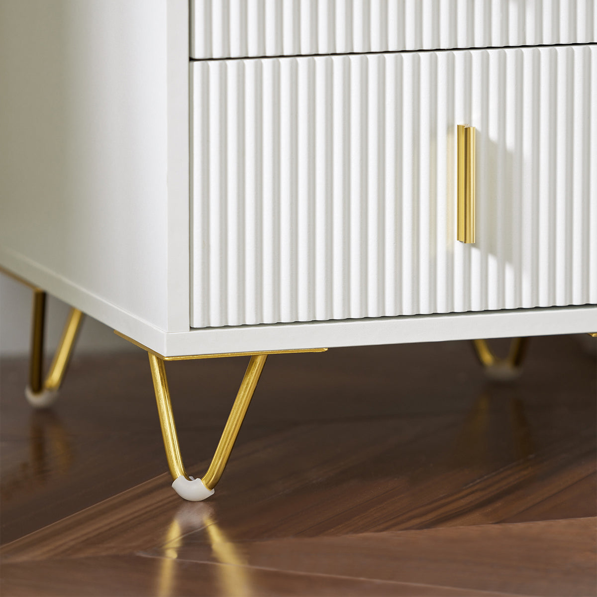 SoBuy FBT115-W, Bedside Table Bedside Cabinet Nightstand with 2 Drawers, Side Table for Bedroom Living Room White W40 x D40 x H47cm