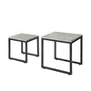 SoBuy FBT42-HG, Nesting Tables, Set of 2 Coffee Table Side Table End Table, Grey