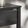 SoBuy FBT46-SCH, Bedside Table with 1 Drawer 2 Shelves, Lamp Table Night Stand, Black