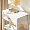SoBuy FBT46-W, Beside Table with 1 Drawer 2 Shelves, End Table Lamp Table Night Stand, White