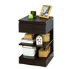 SoBuy FBT49-BR, Side Table End Table Night Stand with 1 Drawer and 2 Shelves, Brown