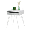 SoBuy FBT82-W, Side Table End Table Bedside Table, Coffee Table Bed Sofa Side Table, White