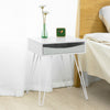 SoBuy FBT82-W, Side Table End Table Bedside Table, Coffee Table Bed Sofa Side Table, White