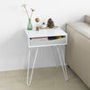 SoBuy FBT82-W, Side Table End Table Bedside Table, Coffee Table Bed Sofa Side Table, White