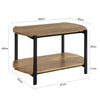 SoBuy FBT90-N,2 Tiers Coffee Table Living Room Table Sofa Table Side Table, Wood