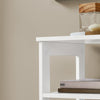SoBuy FBT91-W, Side Table End Table Bedside Table with 3 Shelves and 1 Drawer, White