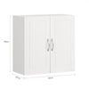 SoBuy FRG231-W, Bathroom Wall Cabinet Mounted Storage Unit with Adjustable Shelf and Door Small Slim Bathroom Cupboard for Towel & Toiletries, Ideal for Mirror Cabinet Replacement White 60x30x60 cm