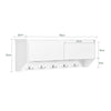 SoBuy FHK24-W, Wall Coat Rack Wall Shelf Wall Storage Cabinet Hallway Coat Rack, White