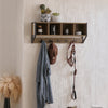SoBuy FHK25-N, Wall Coat Rack Wall Shelf Hook Rack, Wood