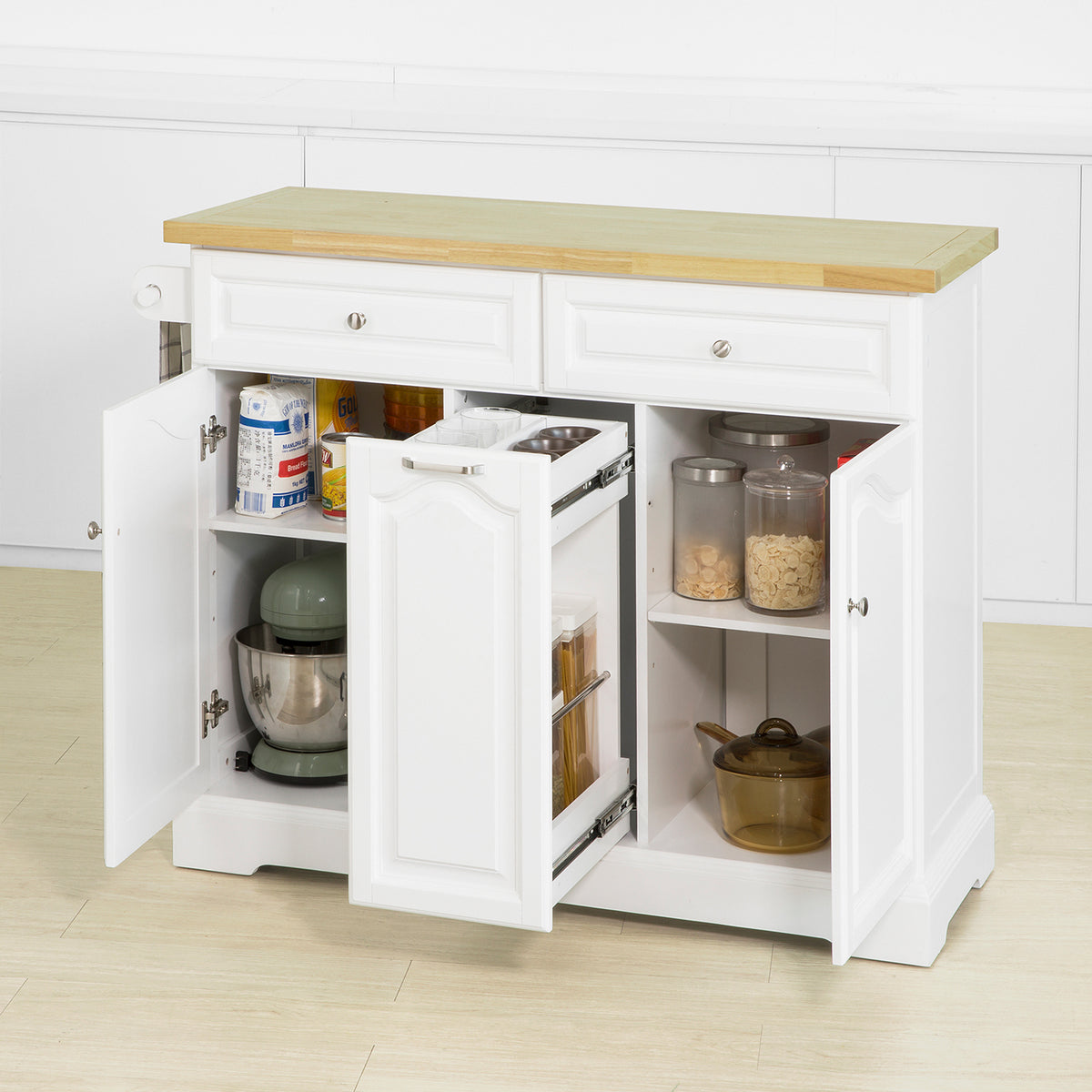 SoBuy FKW100WN, Kitchen Storage Trolley Kitchen Island + Free Wall Co SoBuyUK
