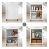 SoBuy FKW102-WN, Kitchen Trolley Cart Kitchen Storage Trolley Kitchen Cabinet Cupboard, White