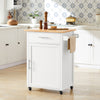 SoBuy FKW102-WN, Kitchen Trolley Cart Kitchen Storage Trolley Kitchen Cabinet Cupboard, White