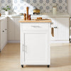 SoBuy FKW102-WN, Kitchen Trolley Cart Kitchen Storage Trolley Kitchen Cabinet Cupboard, White