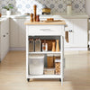 SoBuy FKW102-WN, Kitchen Trolley Cart Kitchen Storage Trolley Kitchen Cabinet Cupboard, White