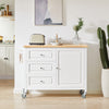 SoBuy FKW106-WN, Kitchen Island Kitchen Cabinet Cupboard Sideboard Kitchen Storage Trolley, White