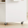 SoBuy FKW113-WN, Kitchen Trolley Cart Storage Trolley Serving Trolley Microwave Cabinet, White