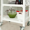 SoBuy FKW16-WN, Serving Trolley Kitchen Storage Shelf & Free Chopping Block, White