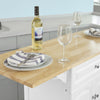 SoBuy FKW36-WN, Kitchen Storage Trolley with Extendable Worktop Dining/Bar Table, White