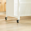 SoBuy FKW74-WN, Kitchen Storage Trolley Kitchen Storage Shelf Kitchen Breakfast Dining Bar Table, White