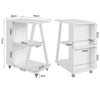 SoBuy FKW77-W,Kitchen Serving Trolley Storage Trolley, Side Table End Table on Wheels, White