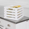 SoBuy FKW83-W, Kitchen Trolley Kitchen Serving Storage Trolley with Steel Worktop, White