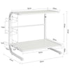SoBuy FRG092-W, Kitchen Shelf Microwave Shelf, Kitchen Appliances Storage Shelf Rack, White