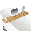 SoBuy FRG104-N, Bamboo Bathtub Rack, Bath Tub Shelf Tray with iPad/Mobile Phone, Wood
