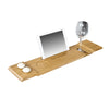 SoBuy FRG104-N, Bamboo Bathtub Rack, Bath Tub Shelf Tray with iPad/Mobile Phone, Wood