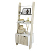 SoBuy FRG110-WN, 3 Shelves 1 Cabinet Ladder Shelf Bookcase Storage Display Unit, White