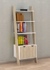 SoBuy FRG110-WN+FRG111-WN+FRG112-WN, Ladder Shelf Set, Shelving Storage Display Units & Desk, White